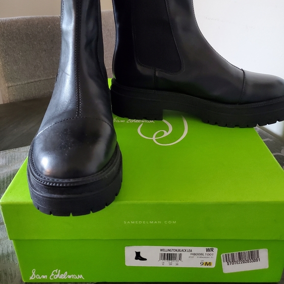 ❌️SOLD❌️Brand New Sam Edelman Wellington Lug Mid Boots - Picture 6 of 8